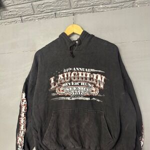 Sportex 34th Annual Laughlin River Run Nevada 2016 Hoodie‎ Black 2XL Cotton